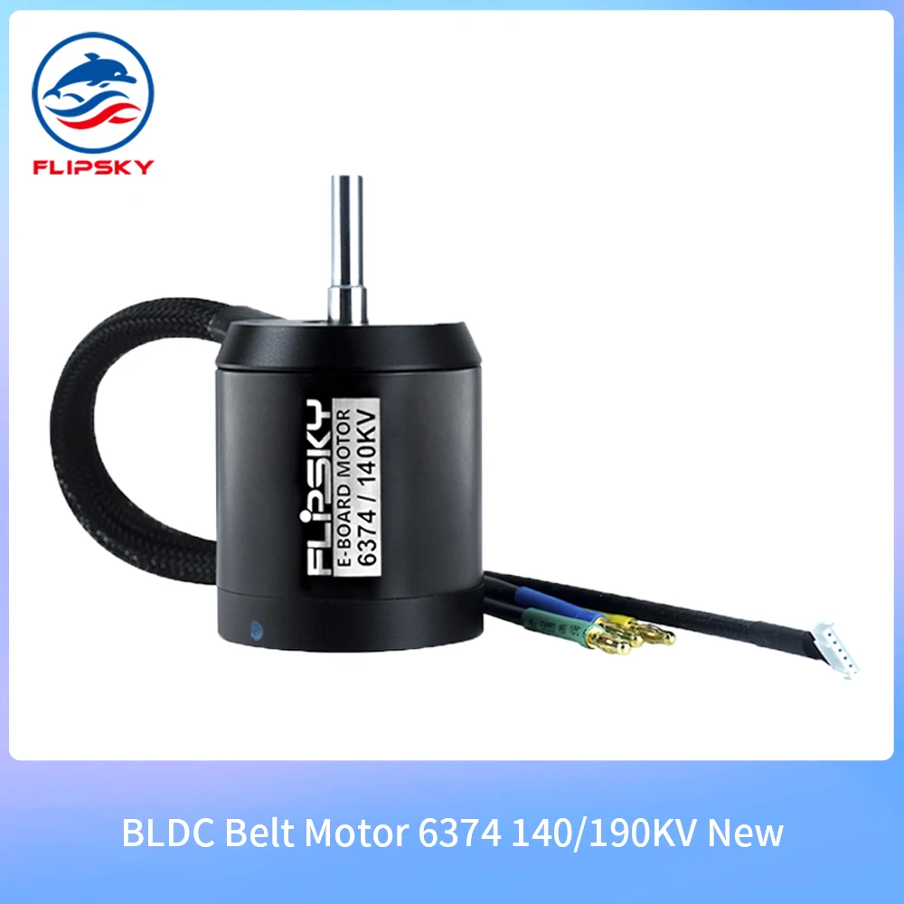 

Мотор ленточный BLDC 6374 140/190KV 3500W бесщеточный с датчиком Холла для DIY электрического скейтборда Лонгборда Esk8 Motor Flipsky