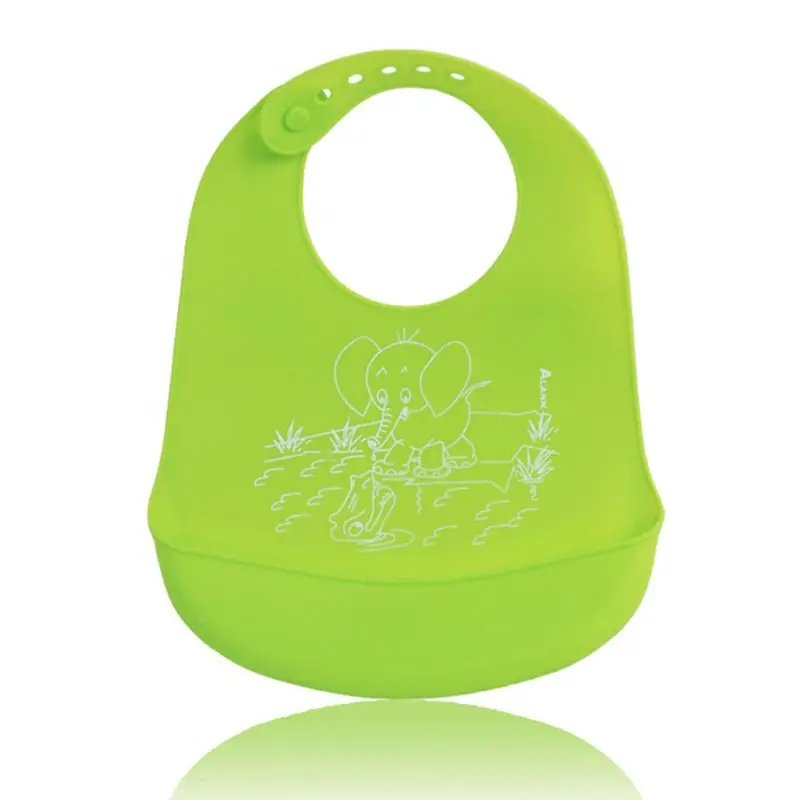 Детские нагрудники силиконовые водонепроницаемые Слюнявчики для кормления