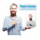Алмазная живопись сделай сам, собственные свадебные фото, вышивка 5D 3D крестиком, декоративный подарок для спальни