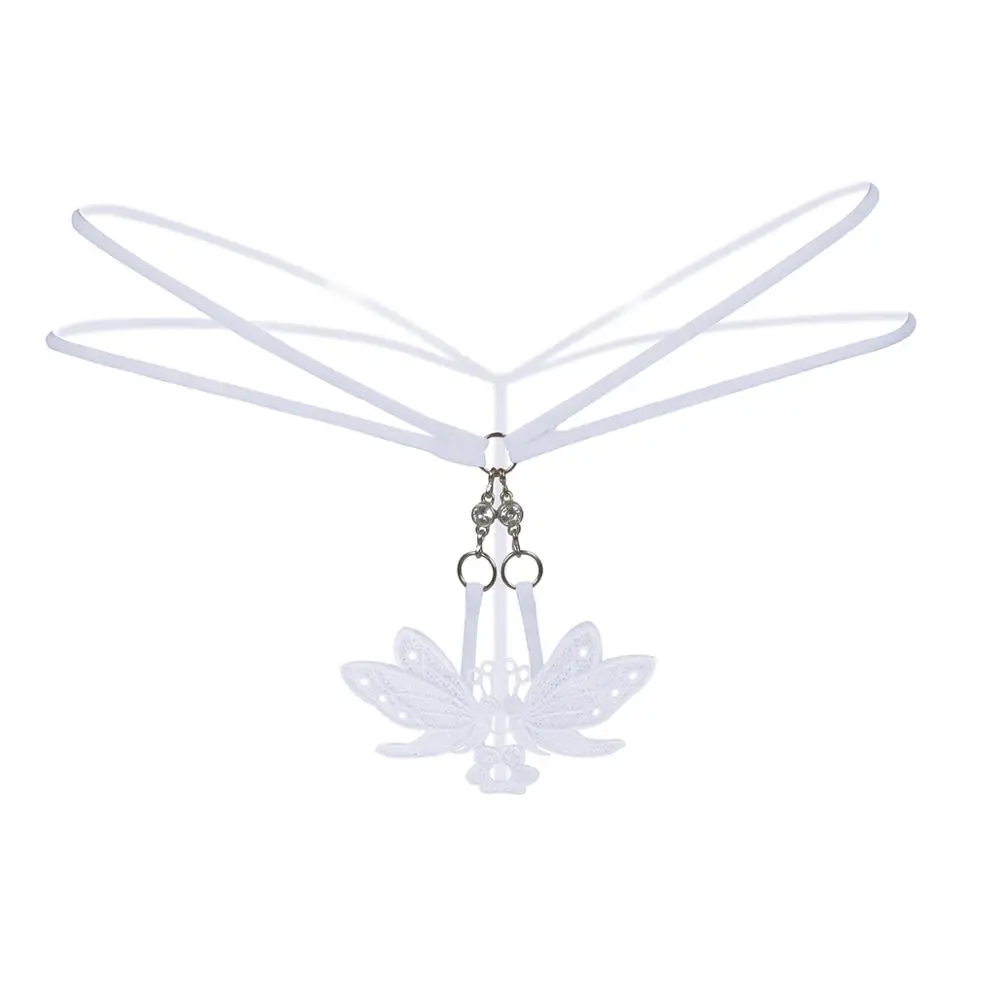 Новые женские сексуальные стринги с бабочками прозрачные трусики трусы