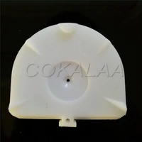 500pcs dental lab semicircle shape plastic plate with metal disposable magnetic base can be reused on pin drill unit