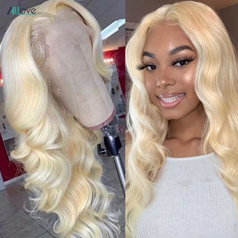 

Blonde Body Wave Lace Front Wig Human Hair 613 Lace Frontal Wig 30inch Transparent Brazilian Body Wave Lace Front Wigs For Women