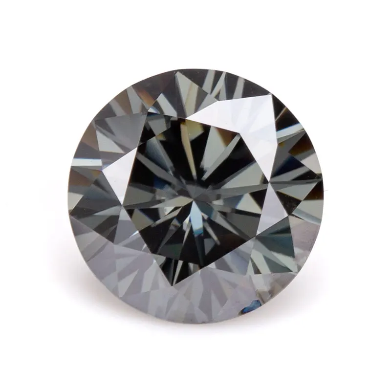 

4mm 2020NEWS Light Gray high quality round cut moissanite kolczyki