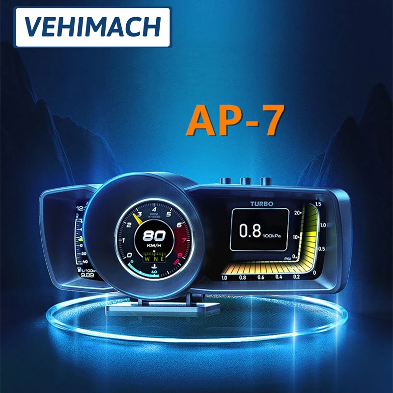 Универсальный автомобильный Мультифункциональный сканер OBD2 + GPS для приборной