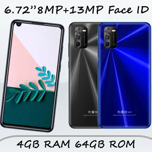 6 72 screen 9x pro frontback camera face id global smartphones unlocked android 4g ram64g rom 8mp13mp celulares mobile phone free global shipping
