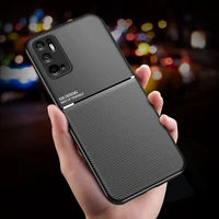 luxury business shockproof leather fringe texture magnetic phone case for xiaomi redmi note 10s 10 5g 4g pro max back tpu cover