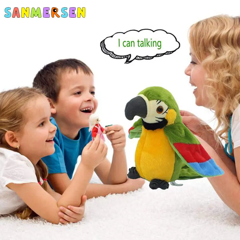Детские электрические плюшевые игрушки можно научиться говорить с попугаем