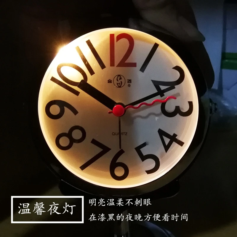 

Simple Modern Alarm Clocks Kids Metal Boys Girls Home Silent Alarm Clocks Student Creative Despertador Bedroom Decoration DM50AC