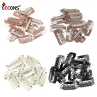 Leeons горячая Распродажа Черный Белый Зажим парик заколка для волос для наращивания волос расческа для волос заколки 20 шт.лот