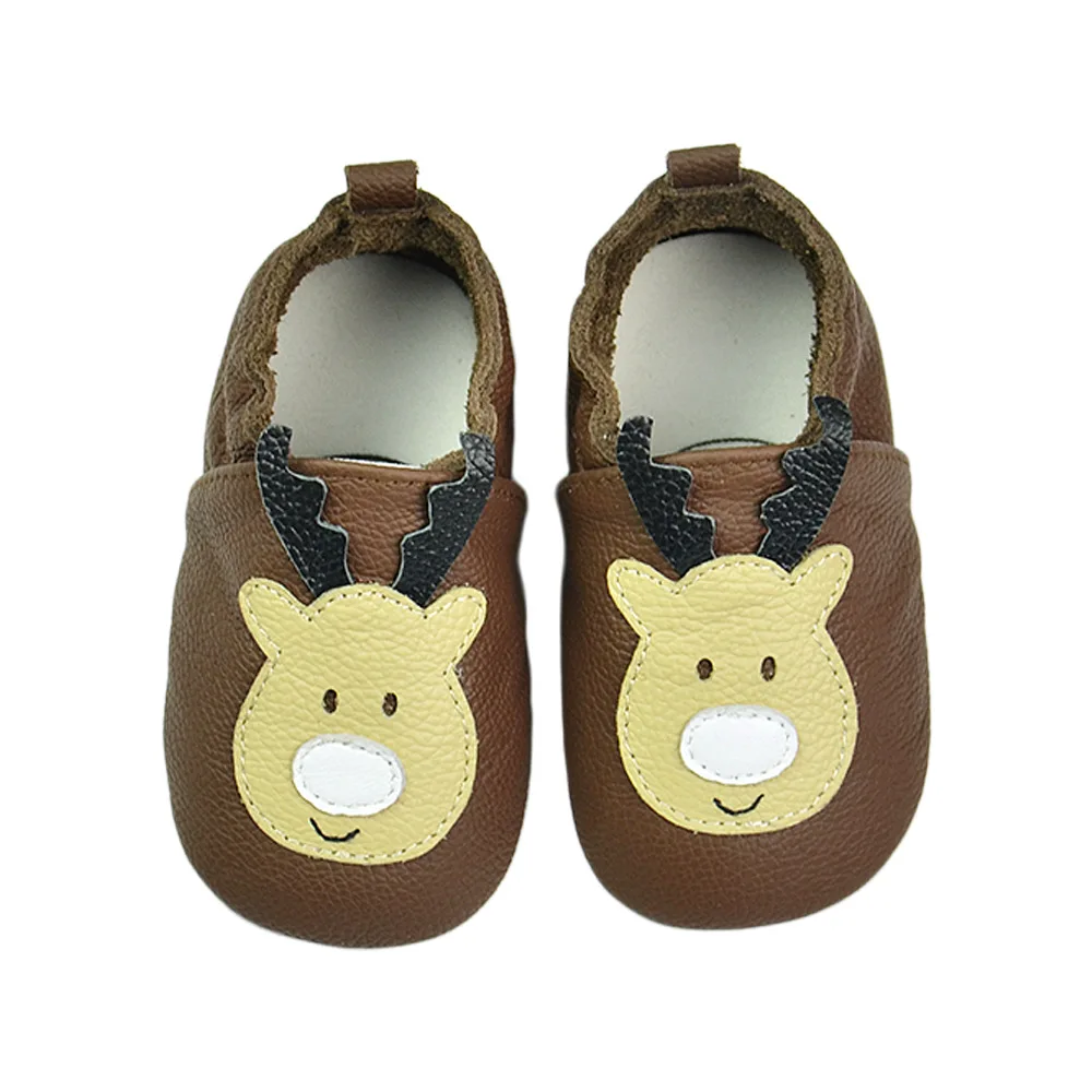 Детские туфли из мягкой натуральной кожи для маленьких мальчиков и девочек