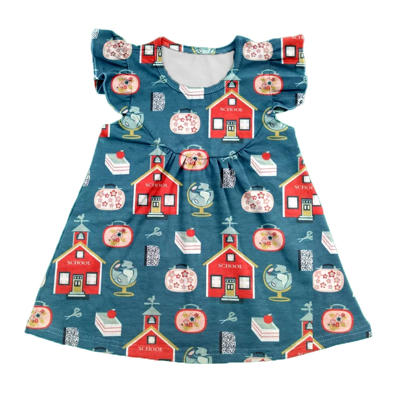 2020 Новое Детское летнее платье для маленьких девочек школьное эксклюзивное