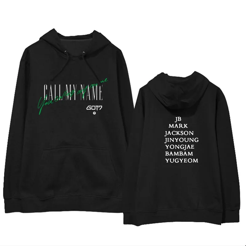 KPOP GOT7 Call My Name Album толстовка большого размера в стиле хип-хоп уличная одежда