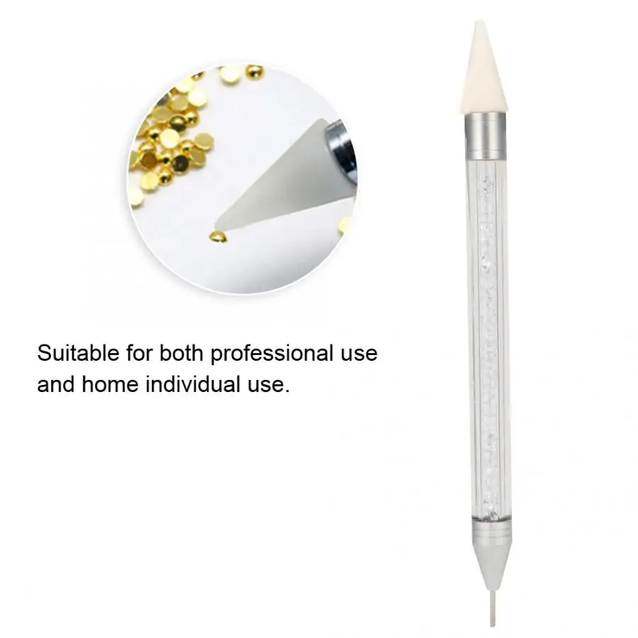 Инструменты для дизайна ногтей двойной ручка удаления бусы из горного хрусталя