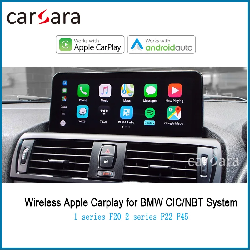 Беспроводной CarPlay модуль AirPlay Decorder для B M W 1 series F20 2 F22 F45 Android Авто App le Car