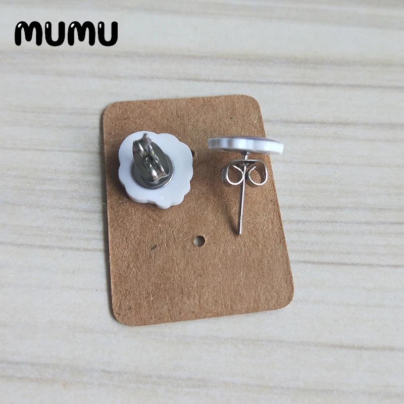2023 New Goat Pig Cow Duck Cock Acrylic Stud Earring Cartoon Animal Handmade Earrings Resin Epoxy Jewelry Gifts Friend images - 6