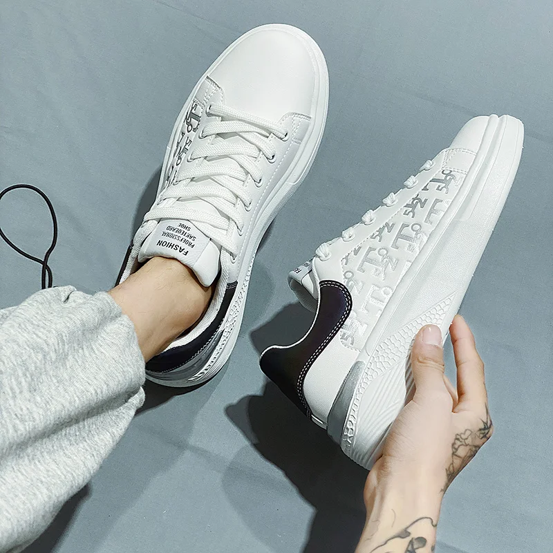 

Fashion Sneakers White Shoes Men Casual Shoes Male Sneakers Zapatos De Hombre Shoes Classic Shoes Mens Casual Flat Shoes