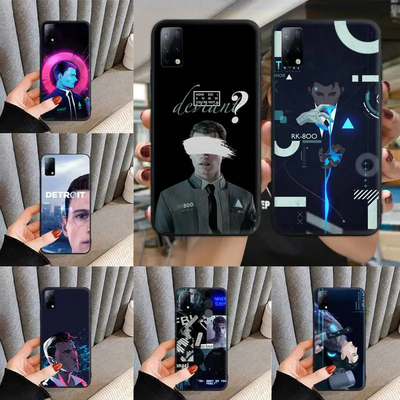 

Detroit Become Human RK800 Connor Phone Case For Redmi 9a 8a 7a 6a K20 note10 note9 note8 note7 note6 pro soft Cover Fundas