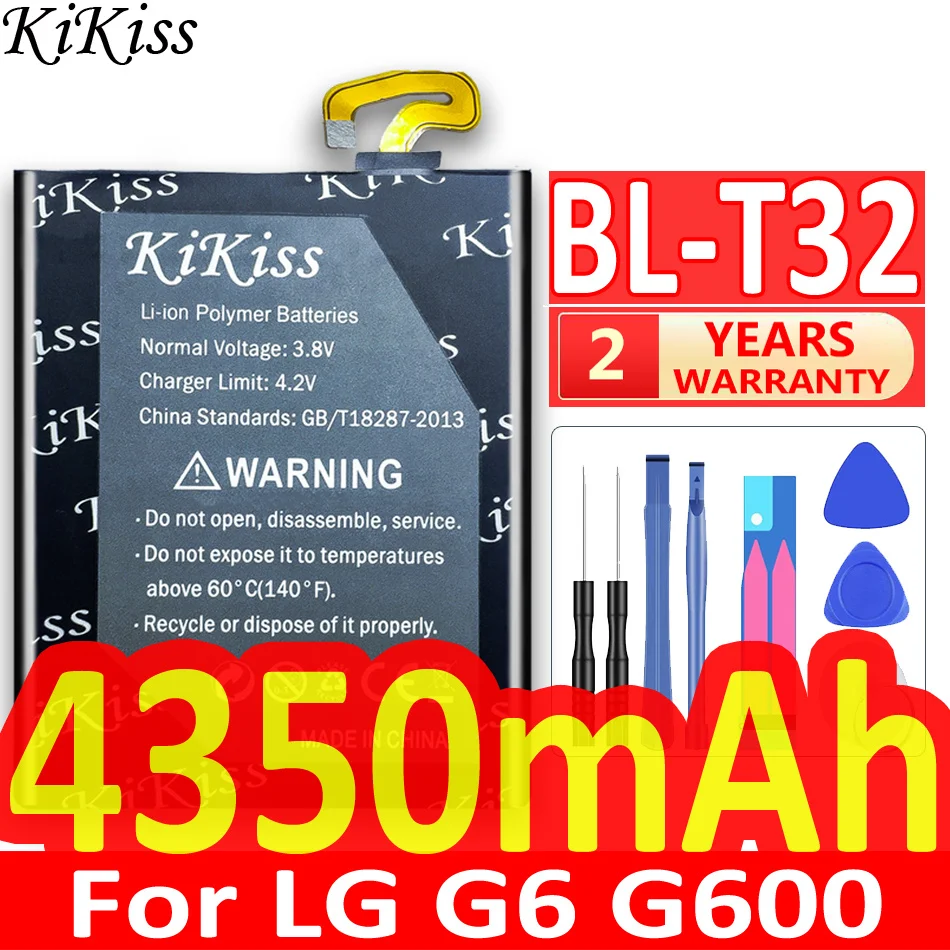 

Фотоаккумулятор KiKiss 4350 мАч для LG G6 G600 H872 VS988 LS993 US997 BL T32