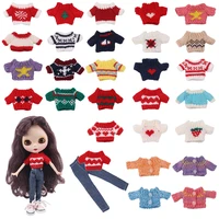 blyth doll clothes setsweaterjeans for blyth azone ob23 ob24 16 doll clothes accessories our generation girls diy toys gift