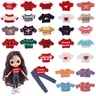 Комплект одежды для куклы Blyth = свитер + джинсы для Blyth Azone OB23 OB24 16, аксессуары для куклы, аксессуары для одежды для девочек нашего поколения, игрушки для творчества, подарок