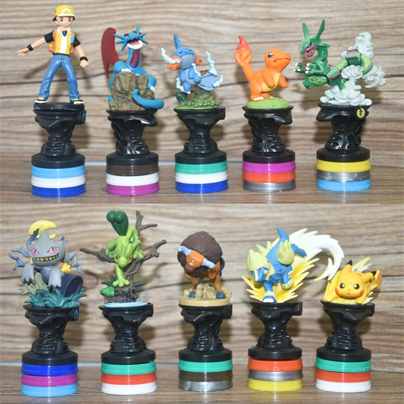 10 шт./компл. японская аниме фигурка Takara Tomy Покемон монстр коллекционные фигурки