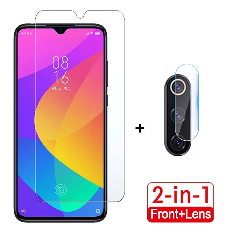 

Закаленное стекло 2 в 1 для Xiaomi mi 9 lite, защита экрана, пленка для объектива камеры Xiaomi mi 9 lite mi poco m3, стекло