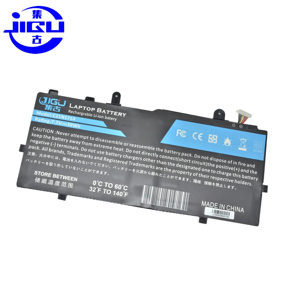 Батарея для ноутбука JIGU 7 V 39Wh C21N1714 ASUS TP401MA 1A YS02 VivoBook Flip 14 TP401CA|Аккумуляторы