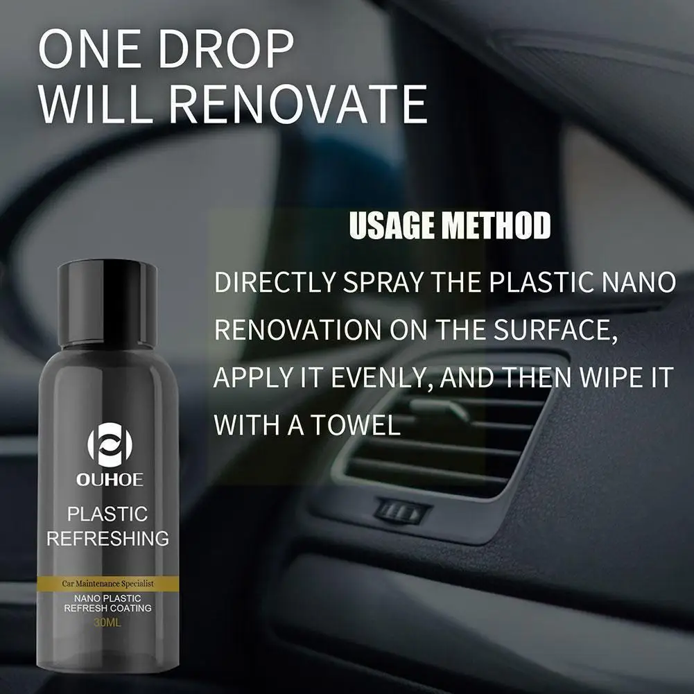 

Car Retreading Agent Car Plastic Parts Instrument Panel Agent Part Plastic Automotive Cleaning Agent Retreading Interior 30 D6g8