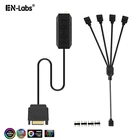 Кабель-конвертер RGB сплиттер контроллера, SATA 12 В 4-контактный AURA 5 в 3Pin ARGB 3-кнопочный адаптер для светодиодной ленты Светильник лампы