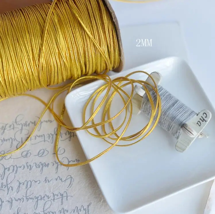 5 метров кружево из золотых нитей Сетчатое вышитое Отделка Золотая Кордата