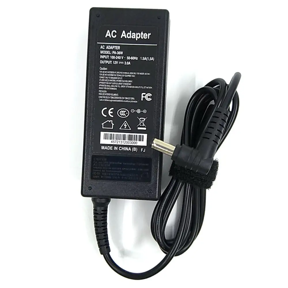 Лучшая цена AC/DC 12V 3A DC: 5 5*2 мм адаптер питания светодиодный PA-36W | Компьютеры и офис
