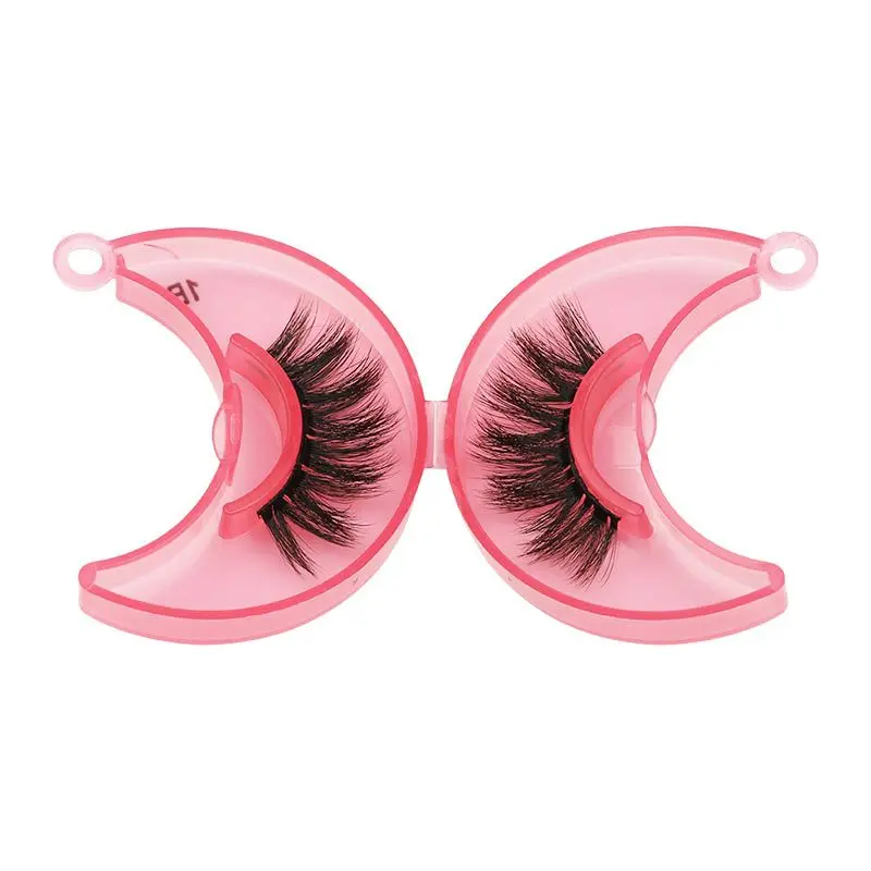 SHIDISHANGPIN 1 Пара толстых многослойных накладных ресниц Moon Lash Box крытые натуральные