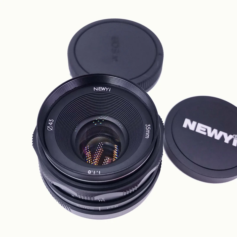 NEWYI 35 мм F/1 6 ручной фокус MF Prime объектив для Canon EOS M M2 M3 M5 M6 M10 M100|Объективы