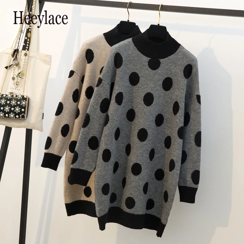 Женское зимнее серое платье свитер с волнистым узором размера плюс Женский