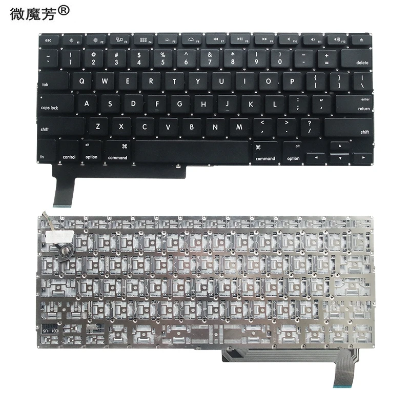 Черный новинка для APPLE MD103 MD104 MD318 MD332 MC118 MC723 MB471 Клавиатура ноутбука на английском