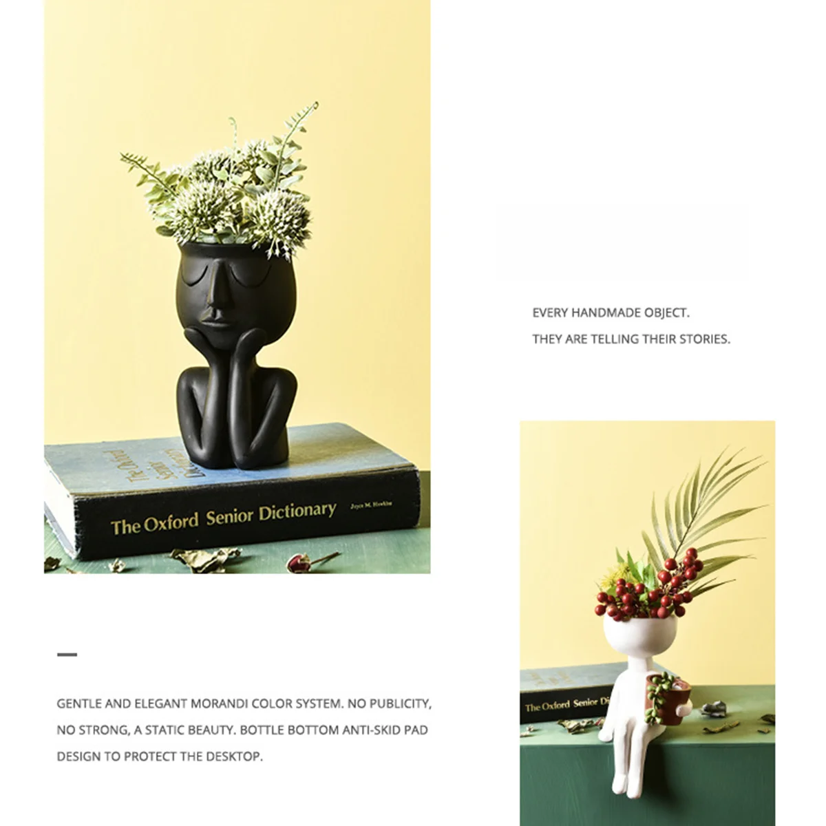 Креативная художественная портретная ваза скульптура цветочный горшок садовое