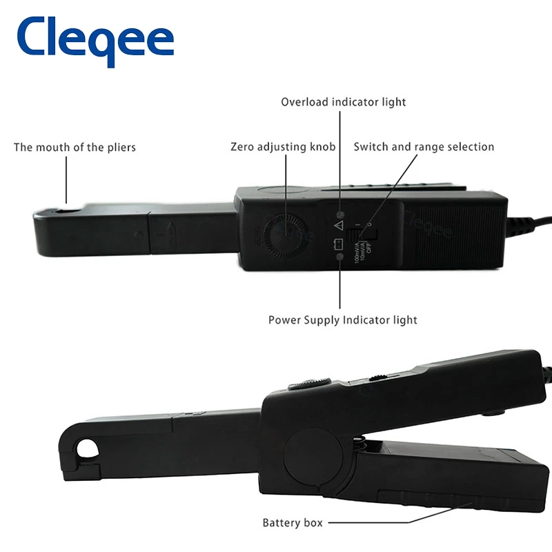 Высокопроизводительный Датчик тока Cleqee A622 щуп осциллографа с зажимом для Tektronix 100