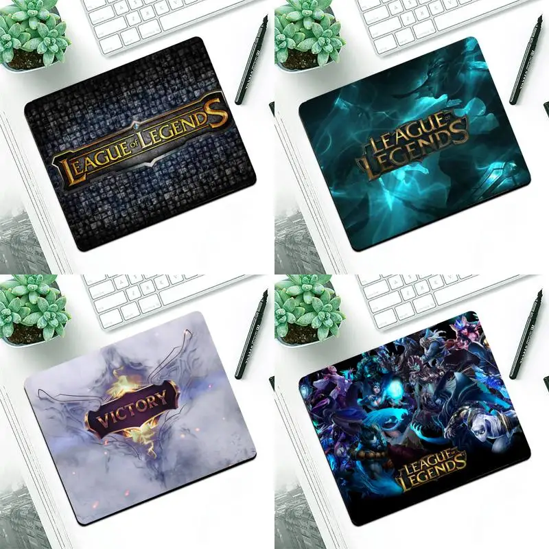 

FHNBLJ League of Legends gamer play mats Mousepad Small Pads Rubber Mouse Mat MousePad Desk Gaming Mousepad Cup Mat