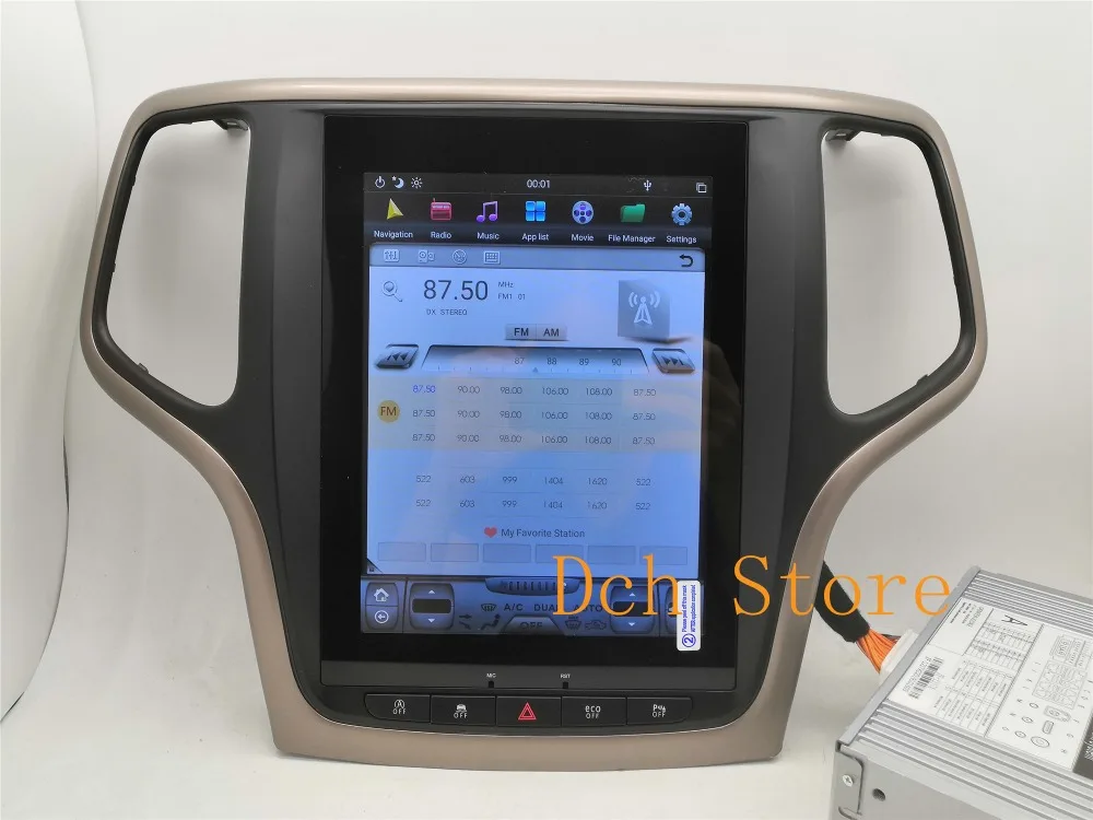 10,4 дюймов вертикальный экран Tesla стиль Android 8,1 автомобильный DVD gps плеер для Jeep Grand Cherokee 2012- px6 carplay радио navi