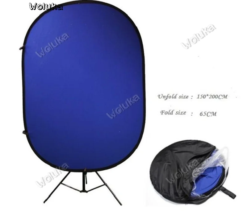 Не образует складок хлопок складной фон 150x200 см зеленый и синий хромакей экран 2in1