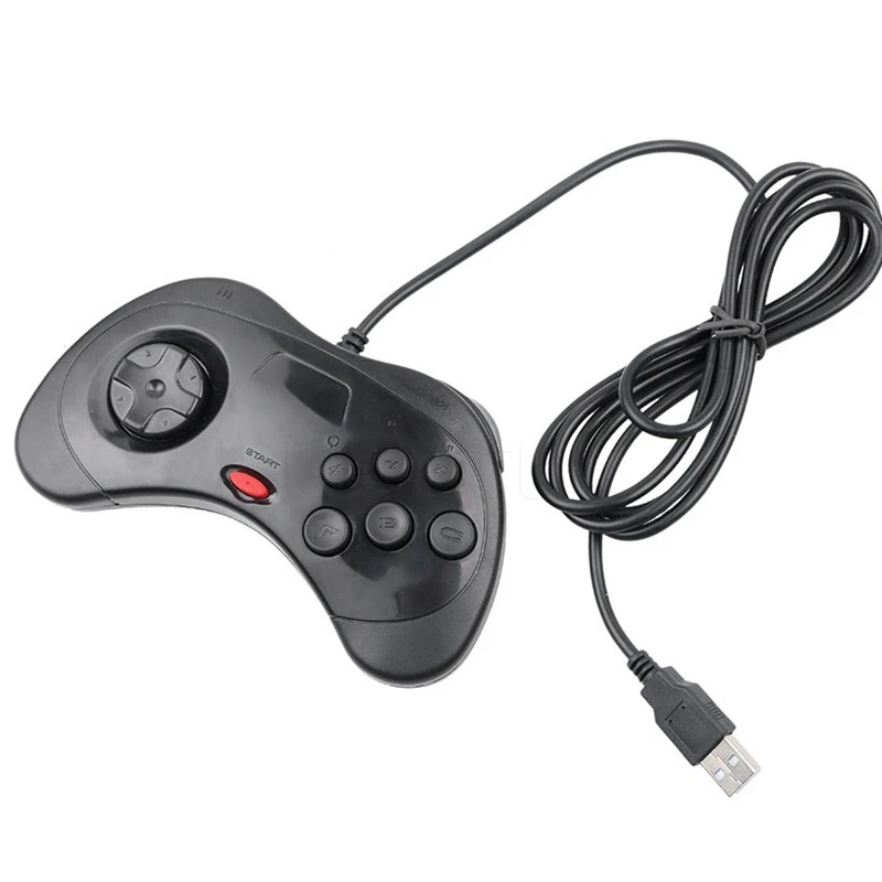 Геймпад Usb Классический Стиль ручкой из проволоки для все 16 битные Md игры Sega