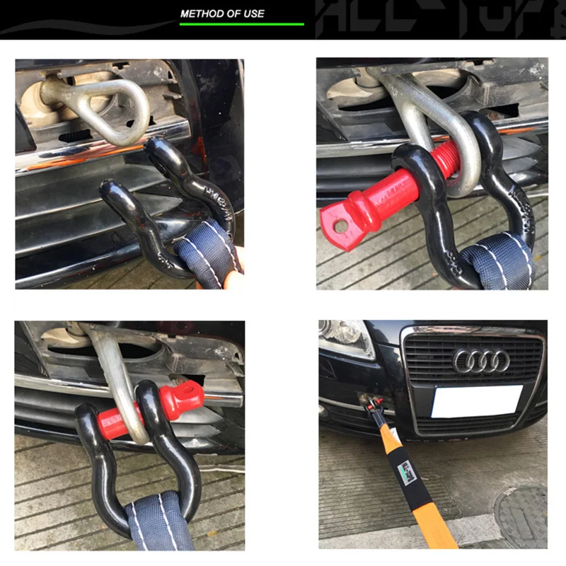 Тяжелый автомобильный буксировочный ремень 5 м 8 тонн трос для аварийной