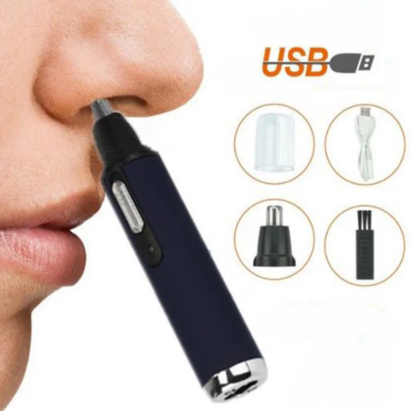 Электрический триммер для носа ушей шеи бровей стрижки волос в носу машинка