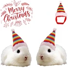 Шляпа в виде морской свинки, Санты, хомяка, Рождественский костюм, головной убор в виде маленьких животных, Новогодняя шапочка для хорька, белки, ежика, мыши