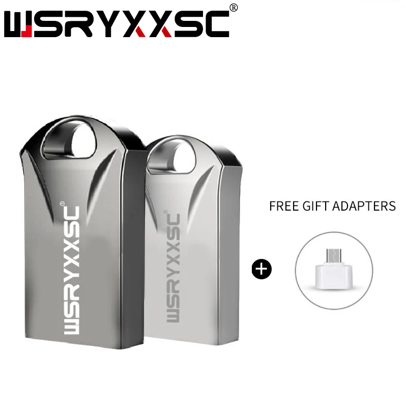 Wsryxxsc супер мини usb флеш накопитель водонепроницаемый металлический 64 ГБ 32 16 8 4