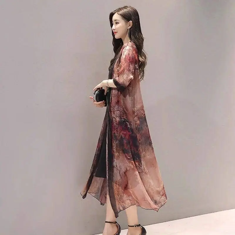 Женский тонкий кардиган с защитой от солнца Повседневная пляжная блузка