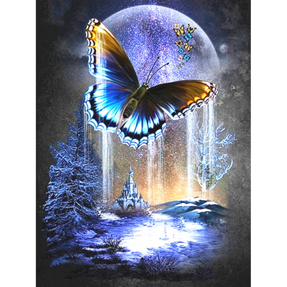 

Diamond Painting Butterfly Diamond Embroidery Full Rhinestone Diamond Painter Family Animal Decoration Painting
