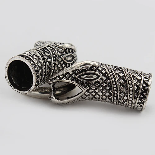 Концевые заглушки Ciseng 1 компл./лот под старину серебристого цвета с вырезами в