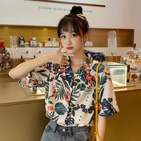 loose and versatile printed short sleeve shirt hot new arrival discount in limited time