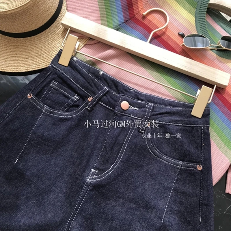 

Solid Color High Waisted Wide Leg Jean Shorts For Women 2021 Summer Casual Streetwear Ladies Pocket Rolled Hem Denim Short Pants